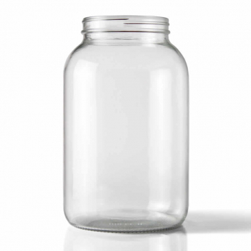 NMS 1 Gallon Glass Wide-Mouth Fermentation/Canning Jar With 110mm Black Plastic Lid , Grommet & 2 piece airlocks
