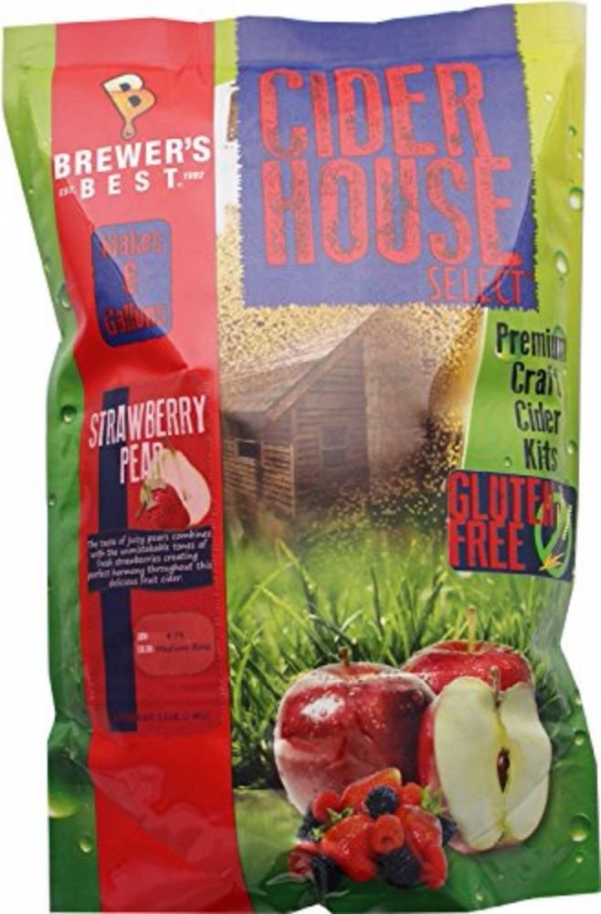 Brewer's Best Hard Cider House Select Cider Kit Strawberry Pear