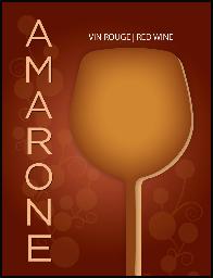 Wine Labels 30 Pack - Amarone > North Mountain Supply