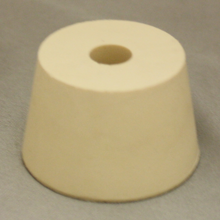 7.5 Drilled Rubber Stopper With Airlock Hole > North Mountain Supply