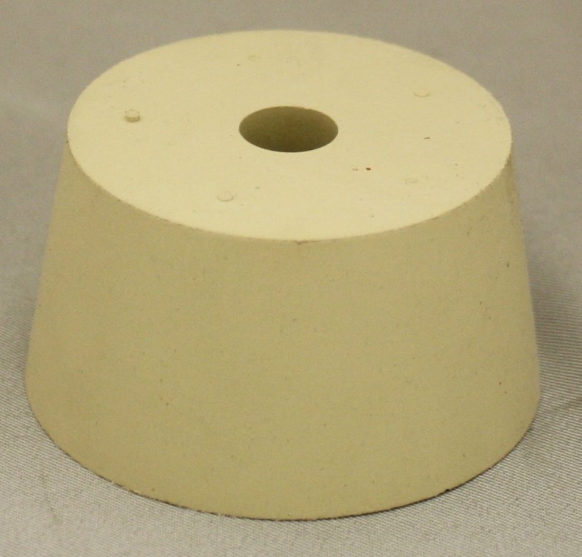 10 Drilled Rubber Stopper With Airlock Hole > North Mountain Supply