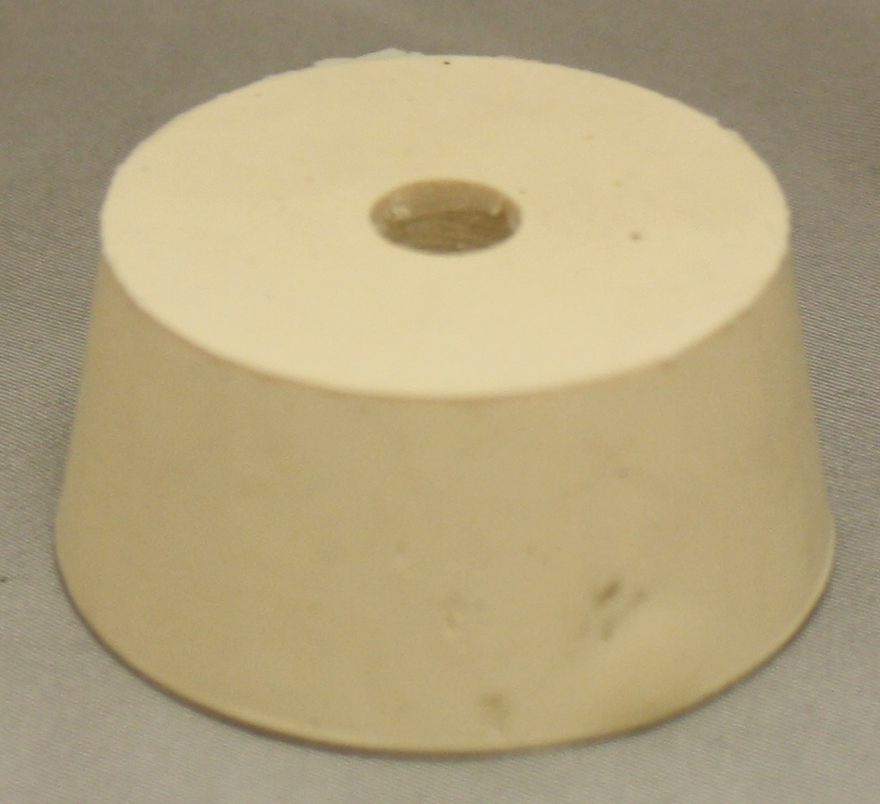 10.5 Drilled Rubber Stopper With Airlock Hole > North Mountain Supply