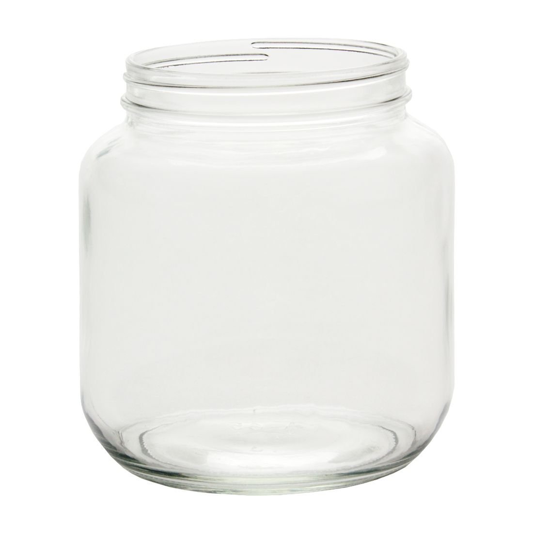 Wide-Mouth Glass Jars - 1 Gallon, 3 Opening, Metal Cap