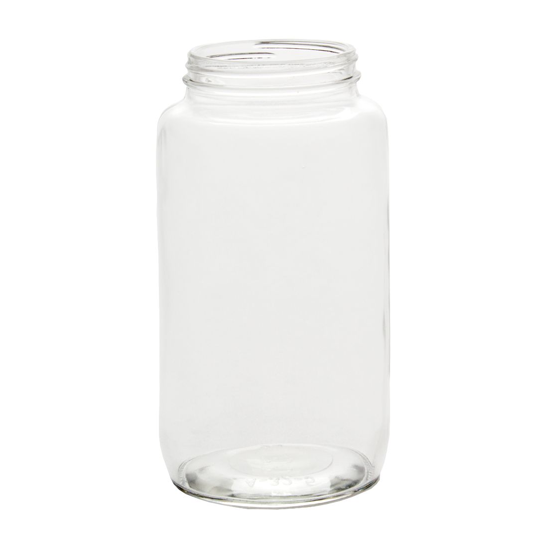 Choice 32 oz. Quart Wide Mouth Glass Canning / Mason Jar with