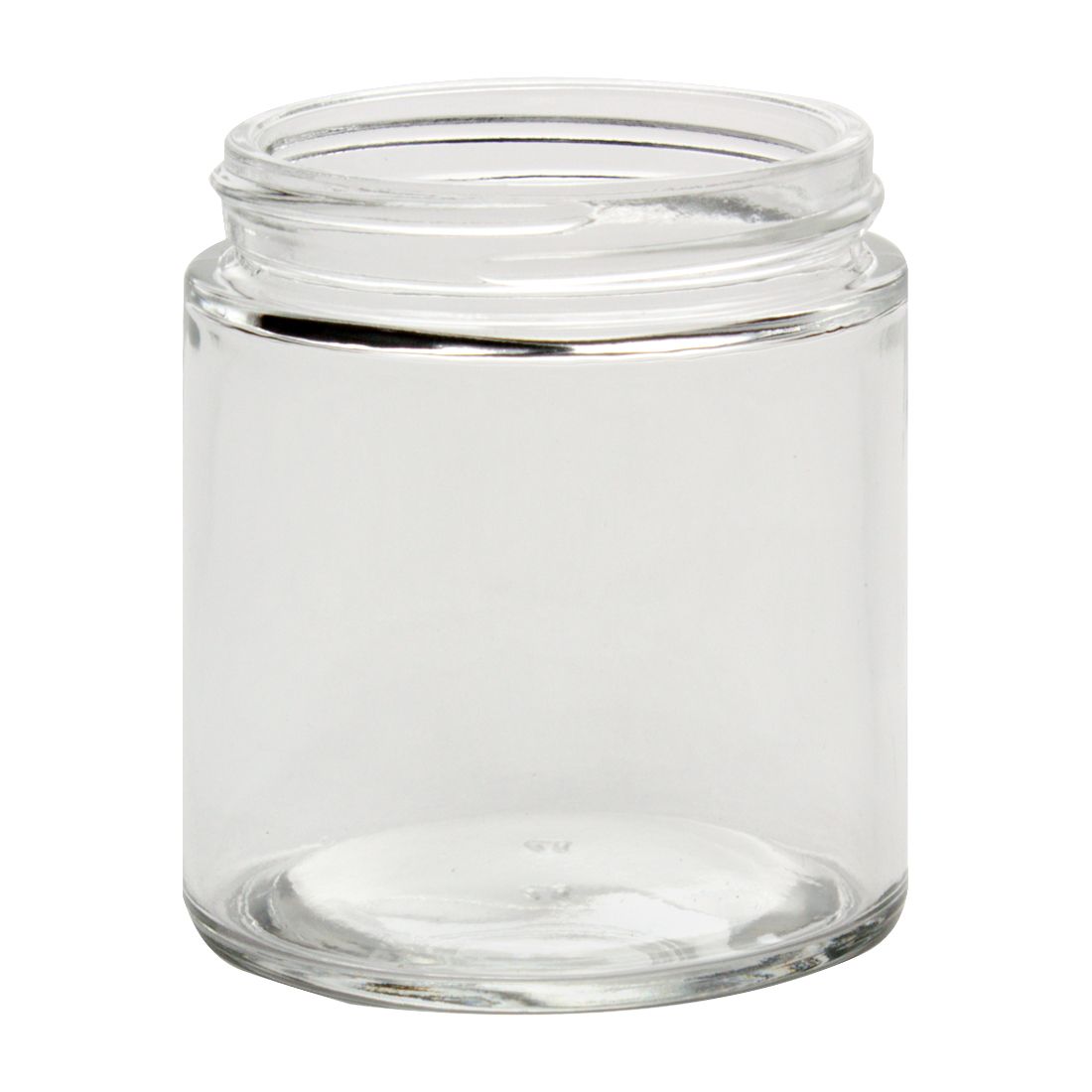 NMS 8 Ounce Glass Smooth Square Regular Mouth Mason Canning Jars - With  Black Metal Safety Button Lids - Case of 12