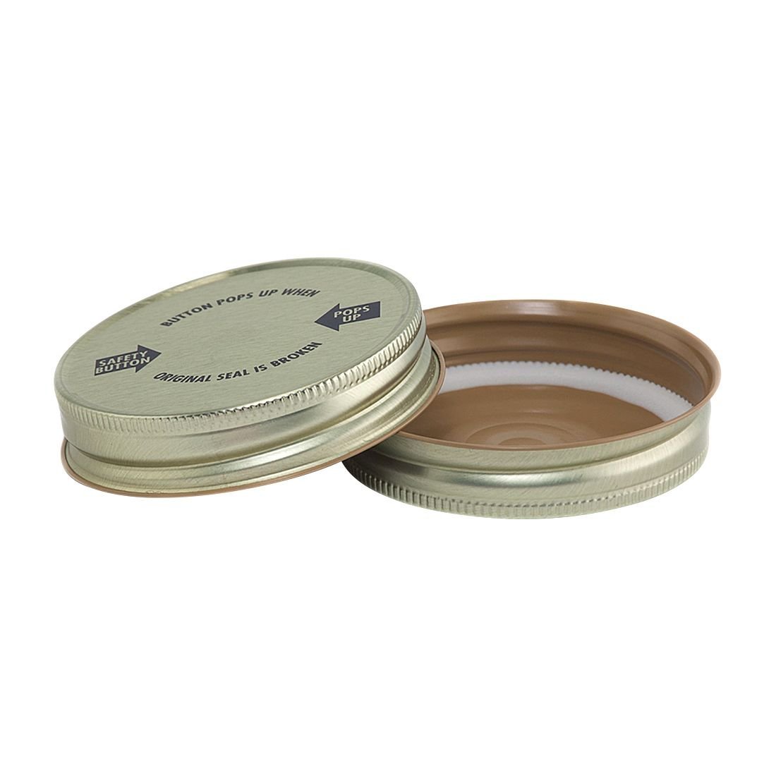 North Mountain Supply Regular Mouth Metal One Piece Mason Jar Safety