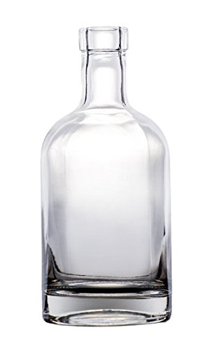 750 ml Clear Glass Nordic Liquor Bottle, Bar Top, 12/cs