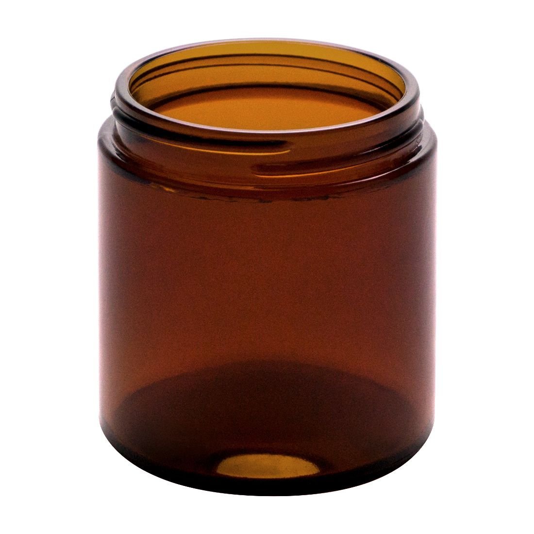 4oz Spice Glass Jar w/ Smooth Black Screw Top Lid ; 24/case