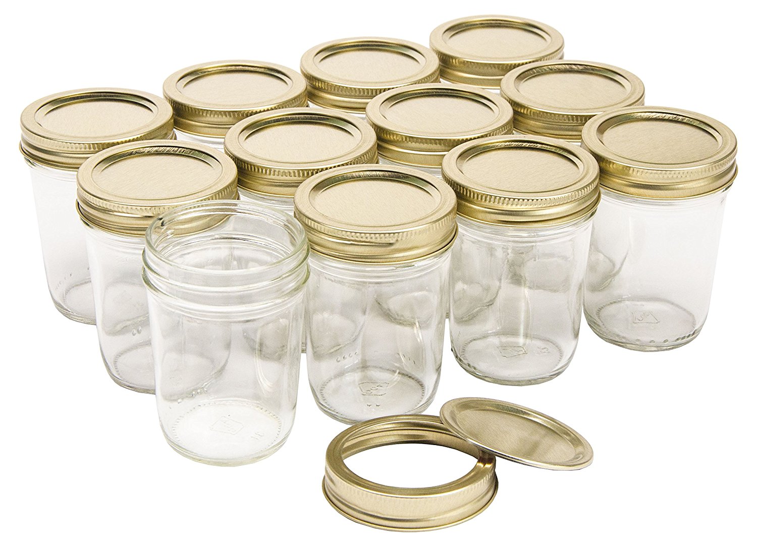 NMS 16 Ounce Glass Regular Mouth Mason Canning Jars - Case of 12 - With  Black Lids > North Mountain Supply