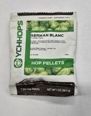 Hopunion Imported Hop Pellets 1 oz - For Beer Making - German Hallertau Blanc Old Stock