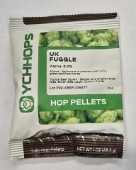 Hopunion Imported Hop Pellets 1 oz - For Beer Making - English Fuggle Old Stock