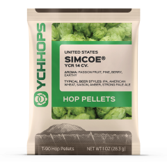 Hopunion US Hop Pellets 1 oz - For Beer Making - Simcoe