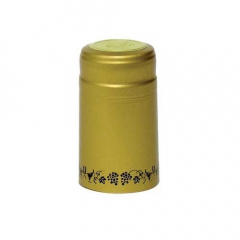 Gold with Black Grapes PVC Heat Shrink Capsules - 30 pack