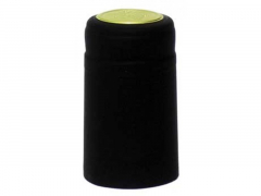 Black PVC Heat Shrink Capsules - 30 pack