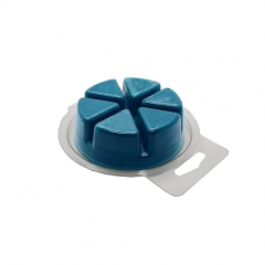 North Mountain Supply Wax Melt Pie Shaped 6-Cavity Clamshells - Case of 500 pcs