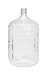 North Mountain Supply 1 Gallon Glass Jug with Handle, Rubber Stopper &  3-Piece Airlock, Clear, NMS 38 Gallon Jug - 6.5 + 3-Piece