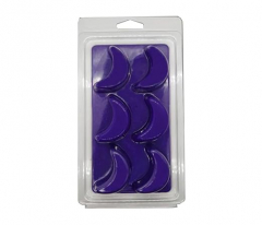 North Mountain Supply Wax Melt Moon Shaped 6-Cavity Clamshells - 120 Pack