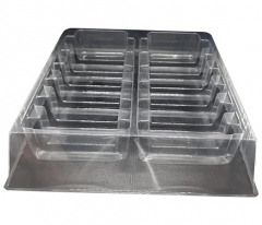 North Mountain Supply Wax Melt 12 Slot Display Tray with 12 Pack - Deluxe 2.4 Ounce 6-Cavity Clamshells