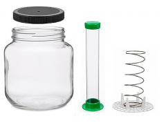 North Mountain Supply Vegetable Fermentation Kit - Half Gallon Jar, Vegetable Pounder, Spring Weight with Press, and Black Plastic Lid