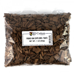 French Oak Chips - Medium Toast - 1 Pound