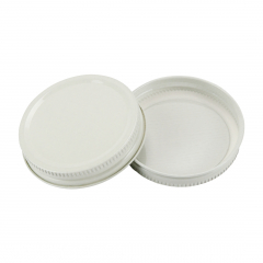 70mm White Metal One Piece - 70-400 (fits 9oz jar)