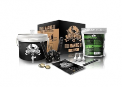 George's Beer Fermentation Equipment Kit with Liquid Malt and Hops Extract Concentrate - Makes 5 Liters (1.32 Gallons) - No Experience Needed - 4 Easy Steps to Homemade Craft Beer - Lager