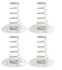 North Mountain Supply Fermentation Spring and Plastic Press (6.5" Diameter) - Keeps Food Submerged in The Brine - Set of 4