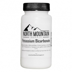 North Mountain Supply Food Grade Potassium Bicarbonate Powder - 4 Ounce Jar