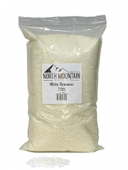 North Mountain Supply 100% Pure White Beeswax Pellets - Great for Personal Care Products and Candle Making -5lb Bag