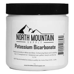 North Mountain Supply Food Grade Potassium Bicarbonate Powder - 1 Pound Jar