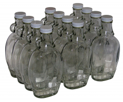 12 oz Glass Syrup Bottle 28mm Alcoa
