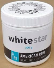 White Star D153 American Rum Craft Distilling Yeast - 100 gram