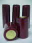 Metallic Burgundy Wide Mouth PVC Heat Shrink Capsules - 30 pack