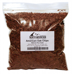 North Mountain Supply American Oak Chips - 1 lb. - Medium Plus Toast