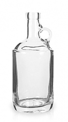 North Mountain Supply Glass Moonshine Jug 750ml for Wine/Spirits Bar Top Finish - Case of 4