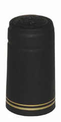 North Mountain Supply PVC Heat Shrink Capsules With Tear Tabs - 60 Count - Black with Stripes