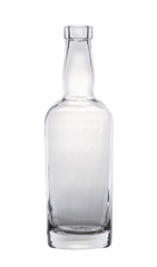 North Mountain Supply Tennessee 375ml Clear Glass Wine/Spirits Bottle Bar Top Finish - Case of 4