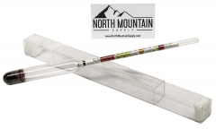 Alcoholmeter 0-200 Proof & 0-100 Tralle North Mountain Supply Glass Hydrometer 