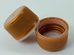 Plastic Lids for Maple Leaf Syrup Bottles [18-410, Gold, Plastic, 18mm]