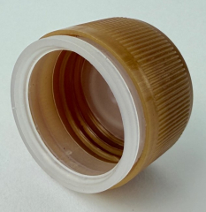 Plastic Lids for Maple Leaf Syrup Bottles [24-410, Gold, Plastic, 24mm]