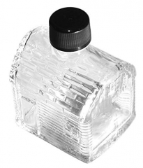 North Mountain Supply 250ml Glass Maple Syrup Sugar Shack Bottles - with Black metal Lids - Case of 12