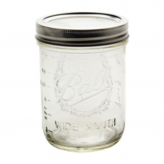 Ball 16 oz Wide Mouth Mason Jars with Lids and Bands - 4 Pack - Packed in North Mountain Supply ImpactGaurd Box - BPA-Free, Made in The USA – for Canning, Freezing, Storing, and More