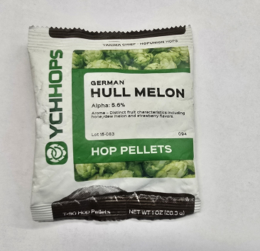 YCHHOPS Hop Pellets German-Hull Melon, 1 oz for Home Brew Beer Making  Old Stock