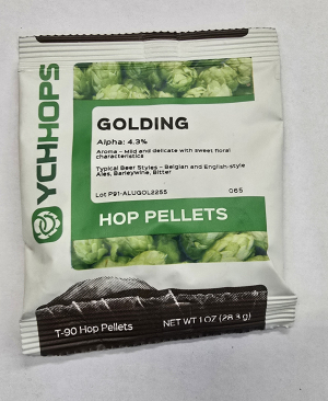 Hopunion US Hop Pellets 1 oz - For Beer Making - Golding Old Stock