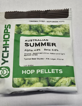 Hopunion Imported Hop Pellets 1 oz - For Beer Making - Australian Summer Old Stock
