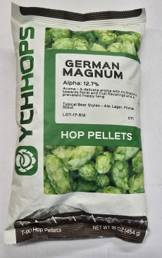 Hopunion Imported Hop Pellets 1 LB - For Beer Making - German Magnum Old Stock