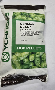 Hopunion Imported Hop Pellets 1 lb. - For Beer Making - German Hallertau Blanc Old Stock