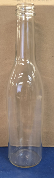 NMS Clear Glass Woozy Sauce Bottles 12 Ounce - Case of 12 - No Lids