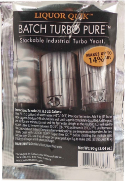Liquor Quik Batch Turbo Pure Stackable Industrial Turbo Yeast