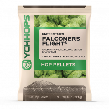 Hopunion US Hop Pellets 1 oz - For Beer Making - Falconer's Flight